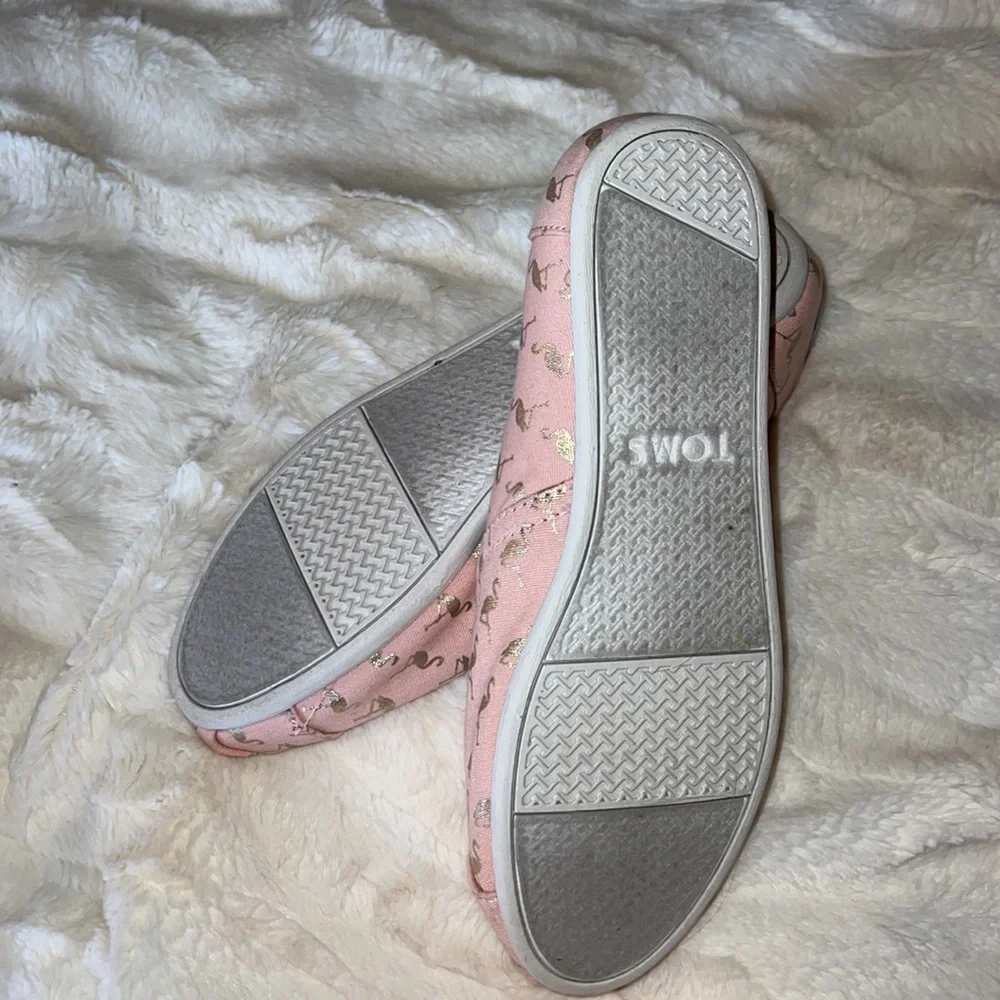 Sz7.5 Toms Pink Flamingo Sneakers - Picture 3 of 3